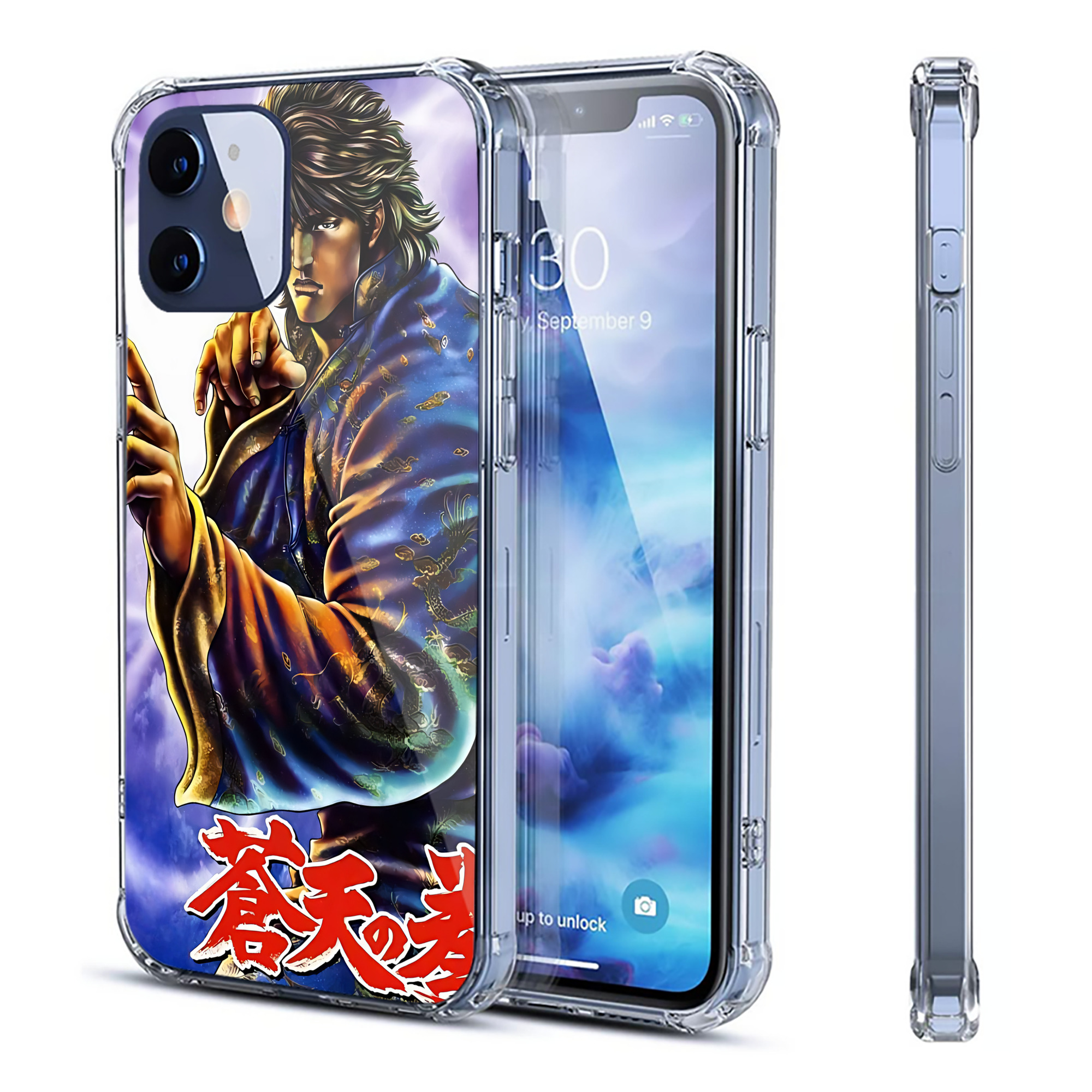 （画像用） 北斗の拳 Fist of the North Star 【iPhone 12シリーズ対応】透明スマホケース（クリアソフトケース）